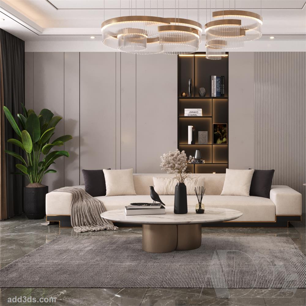 Modern Luxury Living Room01