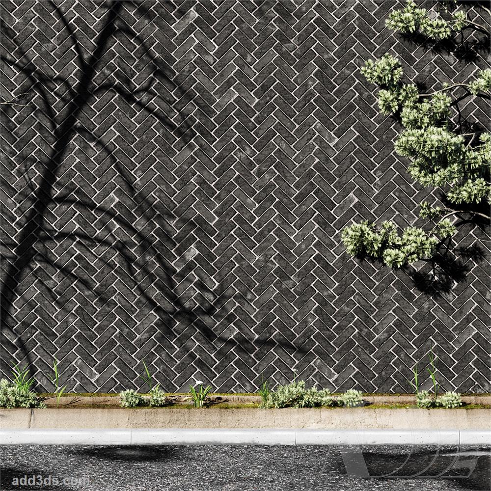 Add3ds Brick PBR Material 40 Preview 02