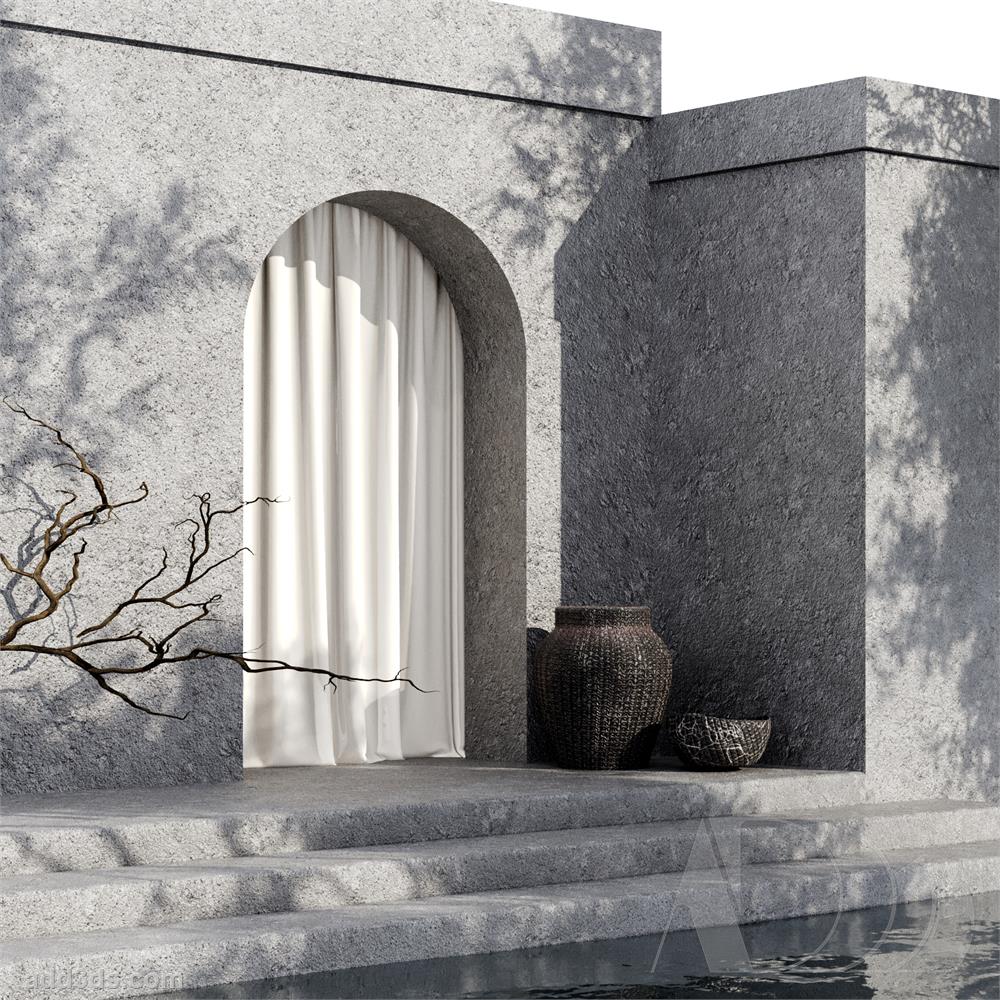 Add3ds Cement PBR Material 05 Preview 07